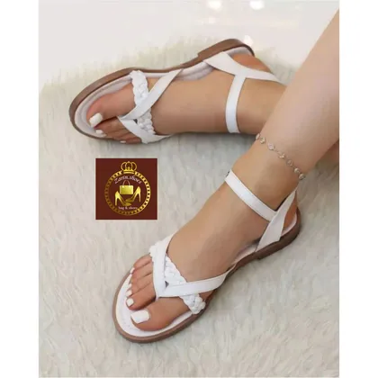 صندل زنانه مدل انگشتی بافتی