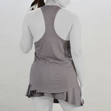 ست تاپ و دامن ورزشی زنانه نایک مدل Mub-1211 طوسی