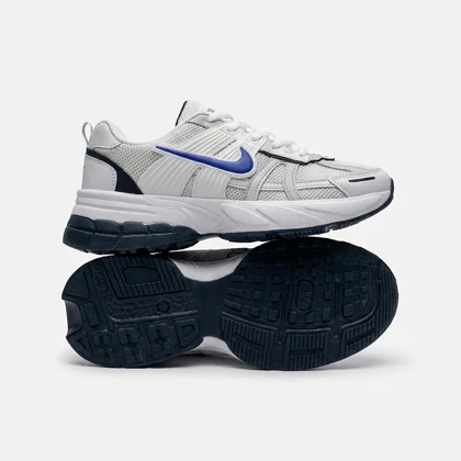 کفش کتانی نایک V2K Run سفید آبی سرمه ای کد 295100
