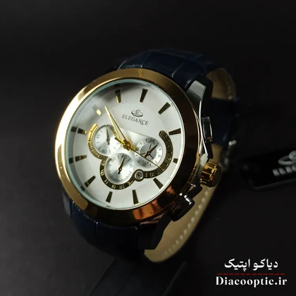 ساعت مچی مردانه برند الگانس مدل DO1176 بند چرمی