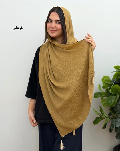 شال زنانه برشکا منگوله‌دار