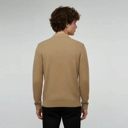 بافت نیم زیپ یقه طرح راه (3066) SOLD OUT