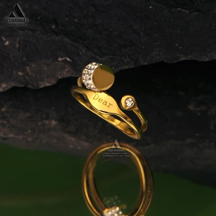 انگشتر زنانه طلایی Women Ring GD06