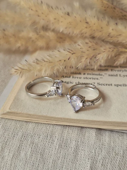 انگشتر جواهری فری سایز اشکی