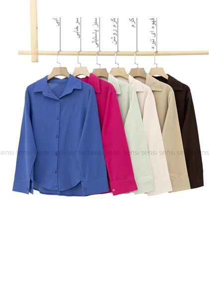 شومیز لینن رنگی
