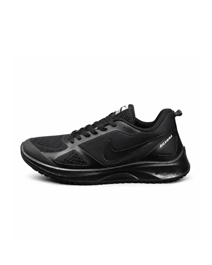 کفش کتانی بزرگ پا نایکی رانینگ زیره تزریق مشکی2 Nike