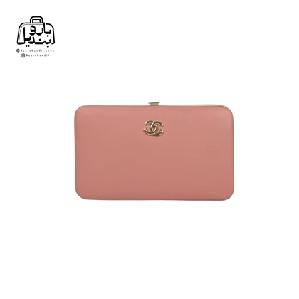 کیف پول زنانه موبایلی طرح شنل Chanel کد 01