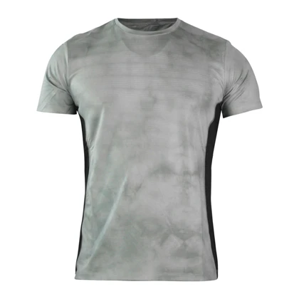 تیشرت ورزشی رانینگ مردانه مدل 9130 طوسی روشن