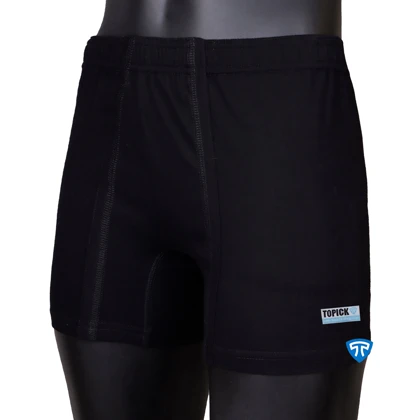 شورت پادار پنبه کش لیفه ای (تک عددی) مشکی