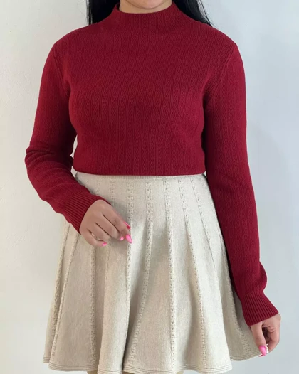 پلیور بافت تو خز گرماژ بالا کد 5517