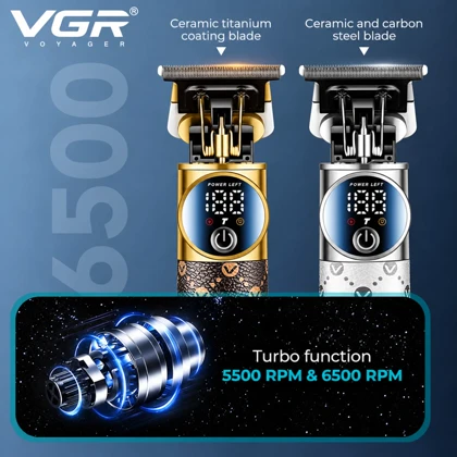 ماشین اصلاح موی سر و صورت وی جی آر VGR مدل V-942 با موتور 6500 دور حرفه ای