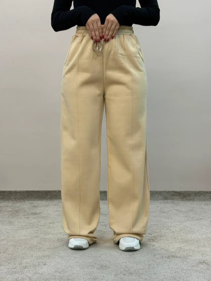 شلوار دورس دو نخ داخل کرک نیم بگ پلین