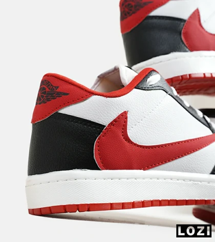 کفش کتانی مردانه مشکی سفید قرمز نایک NIKE travis scott