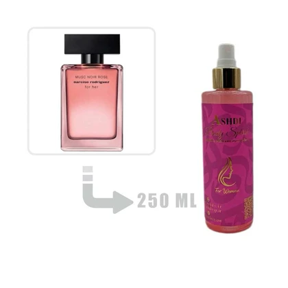 بادی اسپلش عطر ادکلن نارسیس رودریگز ماسک نویر رز زنانه 250 میل Narciso Rodriguez Musc Noir Rose for Her for Woman 250ml