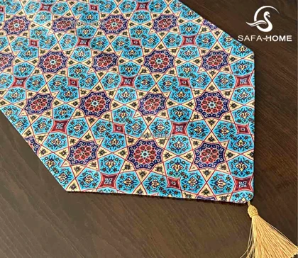 ست رومیزی شانل مخمل طرح فیروزه 4 تکه