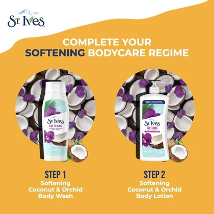 لوسیون بدن نرم کننده سنت آیوز St. Ives با رایحه ارکیده و نارگیل 621ml