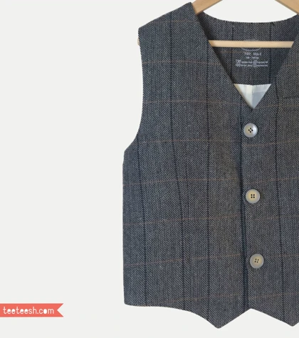 جلیقه رسمی پشمی چهارخونه