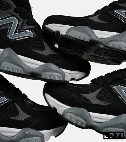 کفش کتانی مردانه و زنانه مشکی طوسی NEW BALANCE 9060