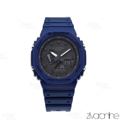 ساعت جی شاک GA2100 مردانه سرمه ای صفحه مشکی 105828