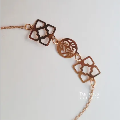 دستبندلیزری افرا-دایره و قلب مربعی-کد 165