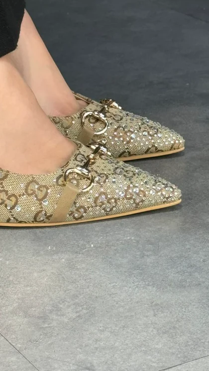 623P - پاشنه گوچی نگینی 623p