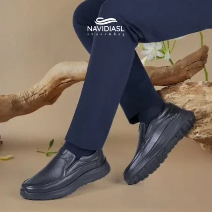 کفش مردانه چرم طبی اداری و روزانه کد 7050025