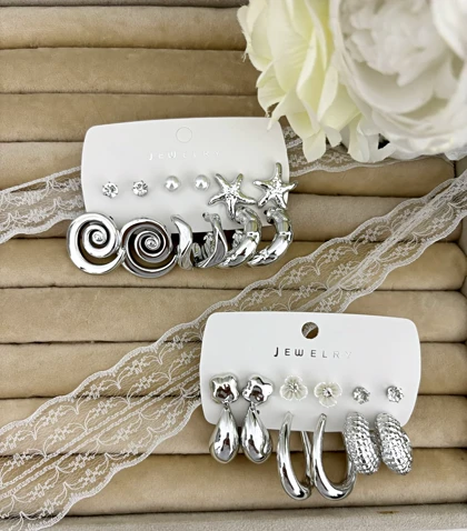 پک گوشواره دخترانه فشن سیلور 920