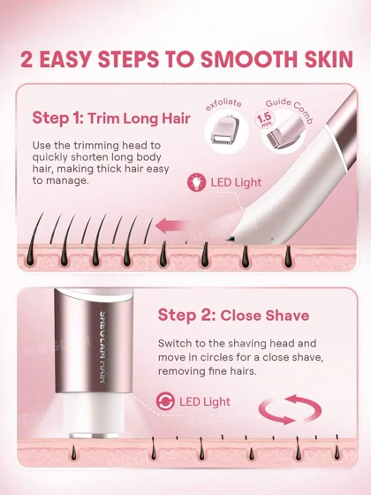 شیور و خط‌زن حرفه‌ای بانوان شیگلم مدل Smooth Moves – دارای سری دوگانه