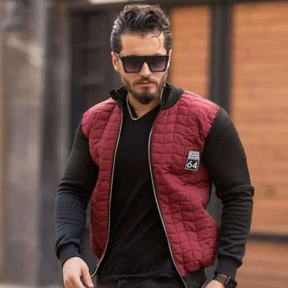 کاپشن مردانه قرمز مدل Homan ویژه