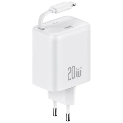شارژر دیواری 20 وات یوسامز USAMS مدل CC233 تایپ سی با کابل