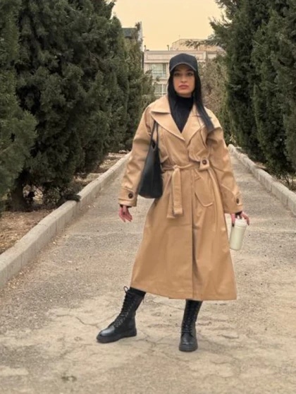 ترنچ کت بلند 7708