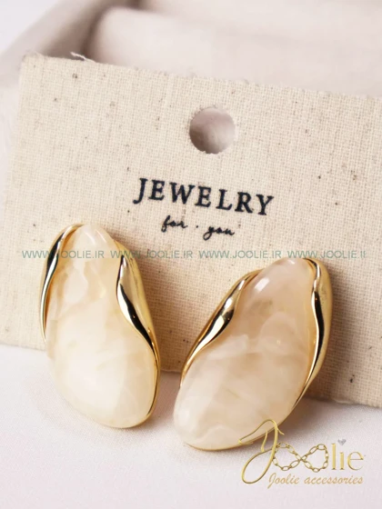 گوشواره زنانه مینا کاری مدل مهتاب کد E1178