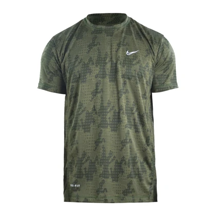 تیشرت ورزشی مردانه نایک مدل VHD-Dri Fit-4K0983 یشمی