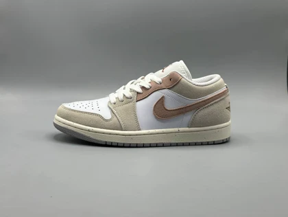 کتانی نایکی جردن1 لو لجند لایت کرم قهوه ای/Nike Air Jordan1 low Legend light
