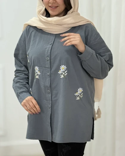 مانتو گلدوزی زنانه آرام کد محصول 1695