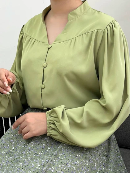 شومیز کرپ یقه هفت کد 3440