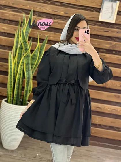 مانتو نازلی ژیله دار