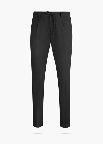 شلوار پارچه ای جاگر کمر کش مشکی