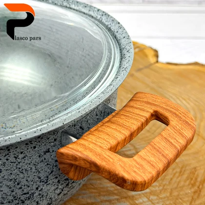 قابلمه 24 ونیز دسته چوبی درب پیرکس طوسی هاناتک