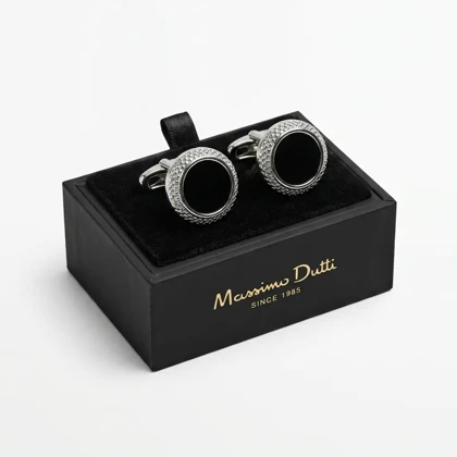 دکمه سردست لاکچری طرح اونیکس دور تراش برند Massimo Dutti