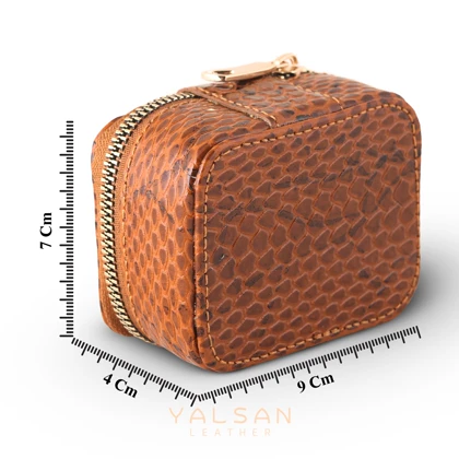 کیف جواهرات زنانه چرم یلسان مدل آسا کد 146-MRV