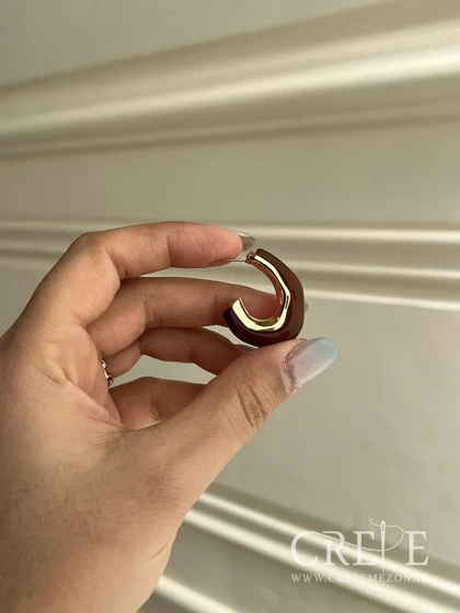 گوشواره رزین نیم دایره
