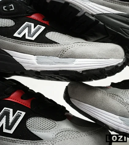 کفش کتانی طوسی مشکی قرمز Newbalance 992