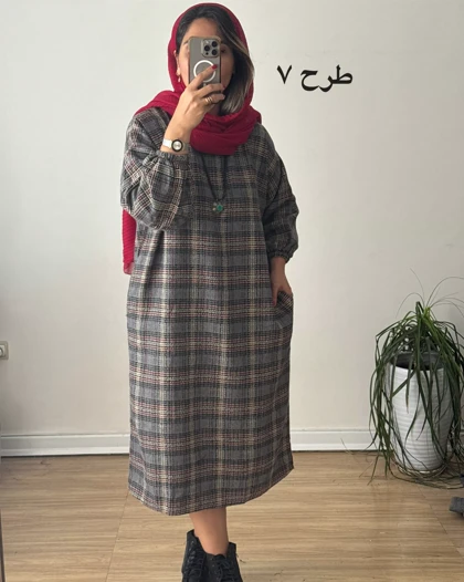 کفتان پشمی چهارخونه دیبا 10