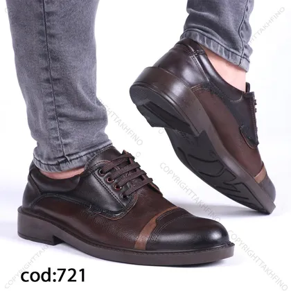 کفش بندی قهوه ای - کد 721(Tb25)