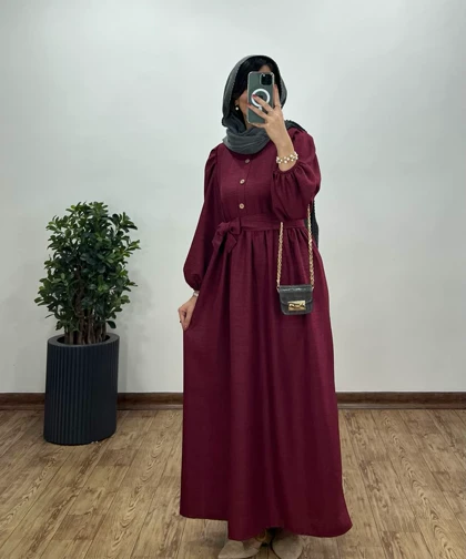 پیراهن مانتویی بلند سروین