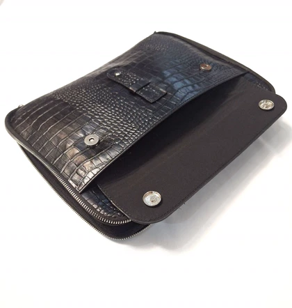 فولدر چرم طبیعی کروکو