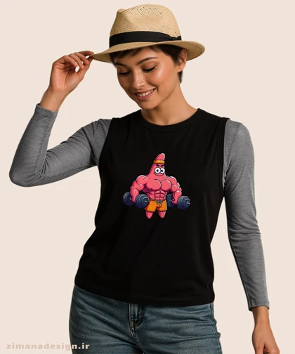 تاپ مردانه و زنانه طرح پاتریک بدنساز کد 1061