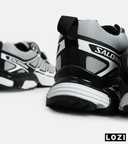کفش کتانی طوسی سفید مشکی Salomon xt-6