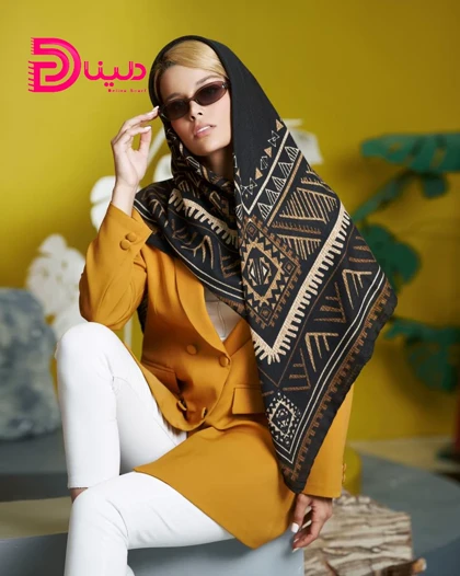 روسری وسط ساده نخی ترمه